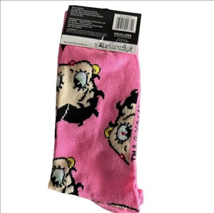 4/$25 Betty Boop Pink Crew Socks New Novelty Socks NWT